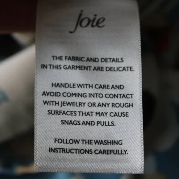 NWOT Joie Floral Fields Boho Blouse Blue White Orange Limited Edition 2XL Fem - Picture 12 of 12